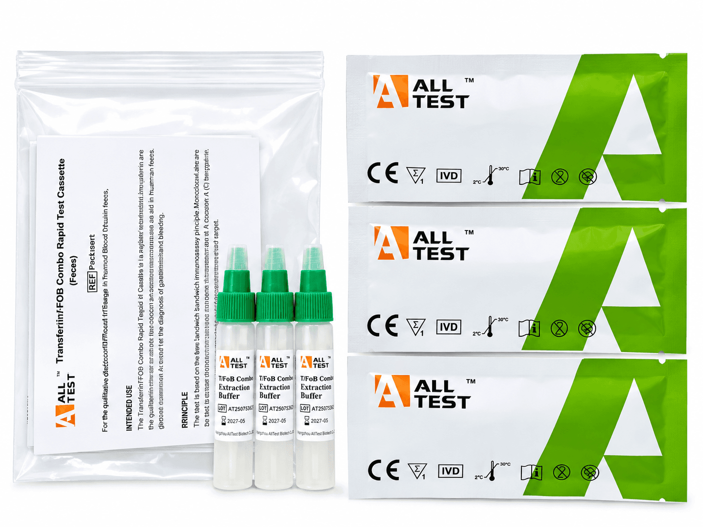 3 x GP/Professional Bowel Cancer Test Kits (Faecal Occult Blood)