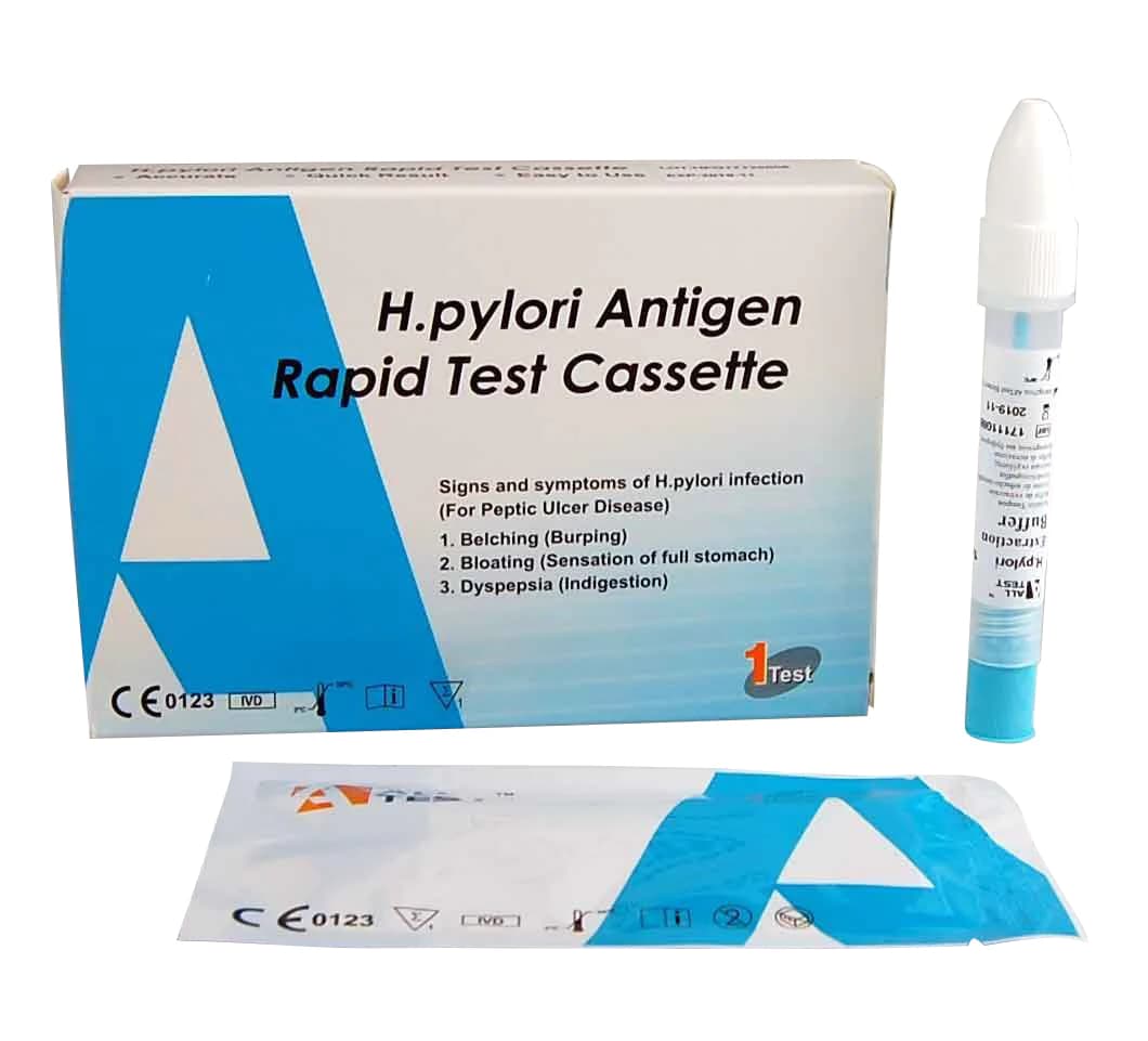 Stomach Ulcer Test H Pylori Test Kit — H pylori test kit, tested from a stool sample